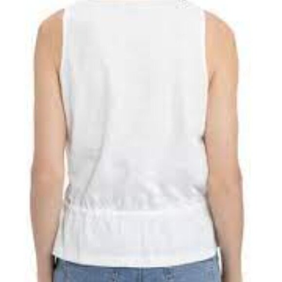 Sanctuary V-Neck Heartstrings V-Neck Button Front Tank Top Size M - Picture 2 of 11